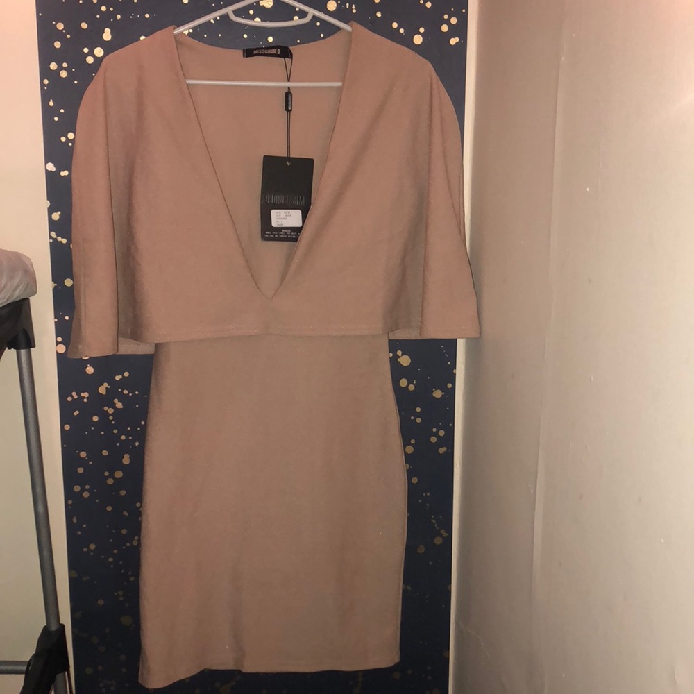 Missguided Bodycon Cape Dress